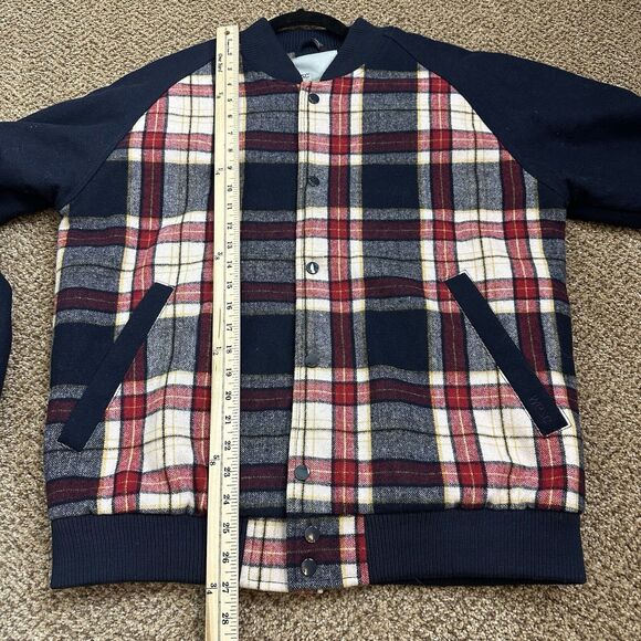 Wesc Tartan Plaid Wool Blend Lightly Padded Jacket EUC Mens Size Large - Picture 8 of 13